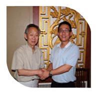 2011年8月22日，我司韋總經(jīng)理在北京拜會中國建筑材料科學(xué)研究院院長金宗哲教授